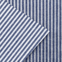 Cotton Ticking Navy Blue Cushion Cover (Pack of 2)
