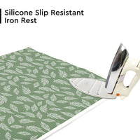 20s Sheeting Big Leaves Green Ironing Mat (Pack of 1)