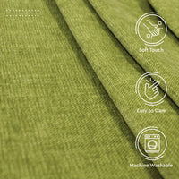 Chenille Textured Fabric Decorative Soft Rich Cloth with Plain Colours for Sofa, Furnishing, Upholstery, Curtains, Cushions and Craft - 39"x54"/100x137 cm