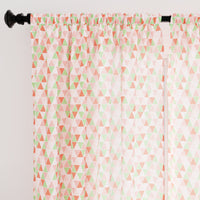 Polyester Triangles Tomato Curtain (Pack of 2)
