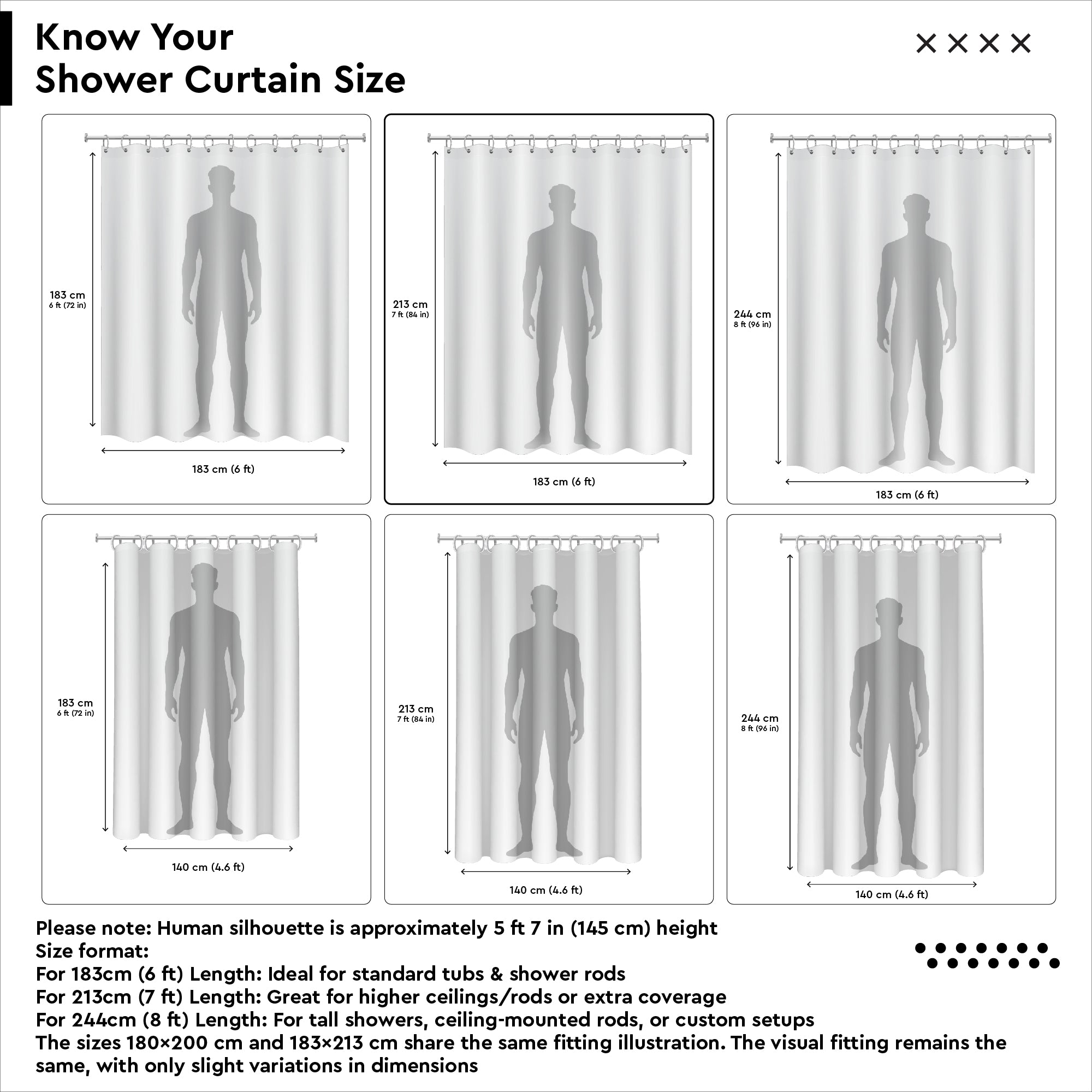 Polyester ZZ Light Grey Shower Curtain (Pack of 1)