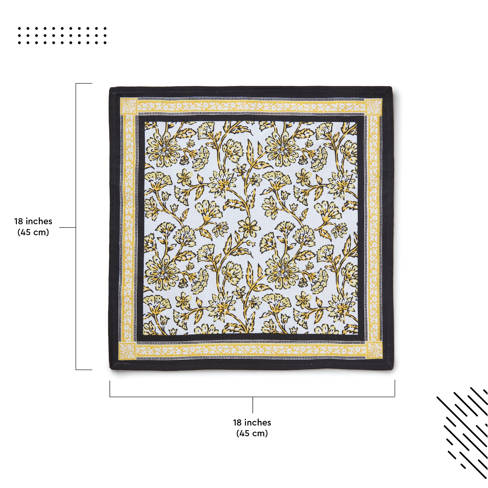 Cotton Yellow-02 Table Napkin