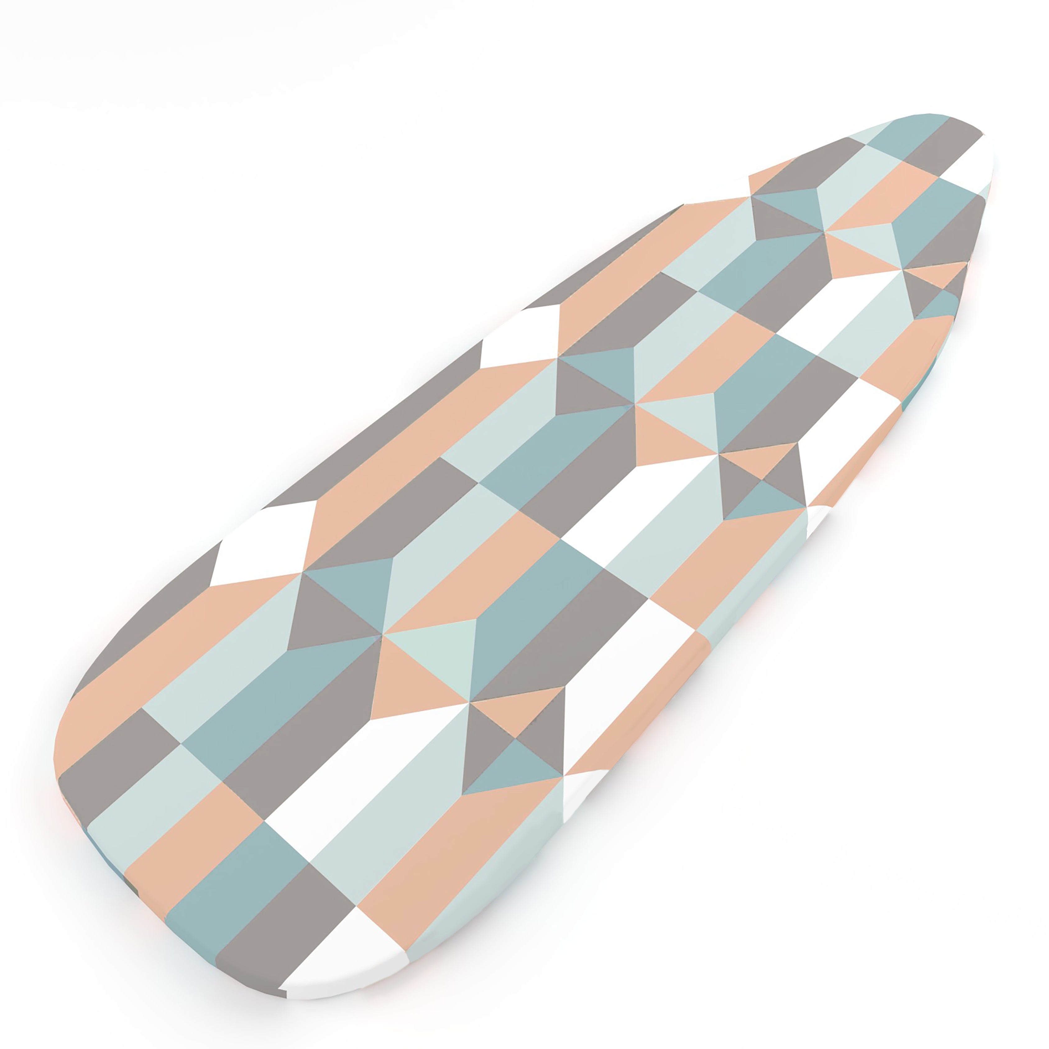 20s Sheeting - Silver Blocks Ironing Board Cover (Pack of 1)