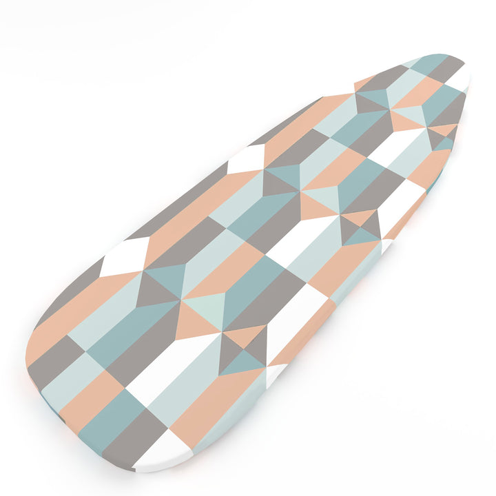20s Sheeting - Silver Blocks Ironing Board Cover (Pack of 1)