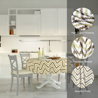Polyester Chevron Table Cloth (Pack of 1)