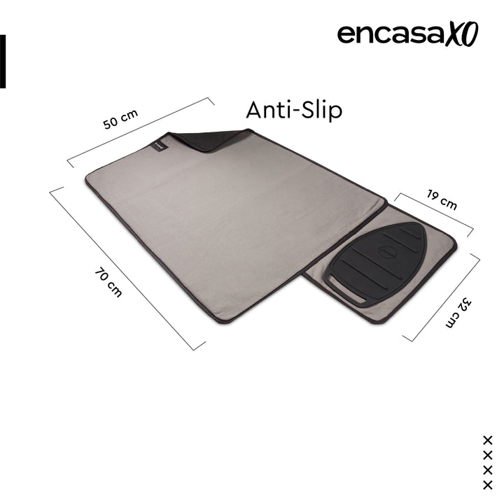 Cotton Beige Luxury Antiskid Ironing Mat (Pack of 1)