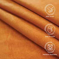 Chenille Textured Fabric Decorative Soft Rich Cloth with Plain Colours for Sofa, Furnishing, Upholstery, Curtains, Cushions and Craft - 39"x54"/100x137 cm