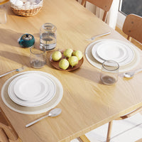 Cotton Beige & Off White Placemat (Pack of 2)