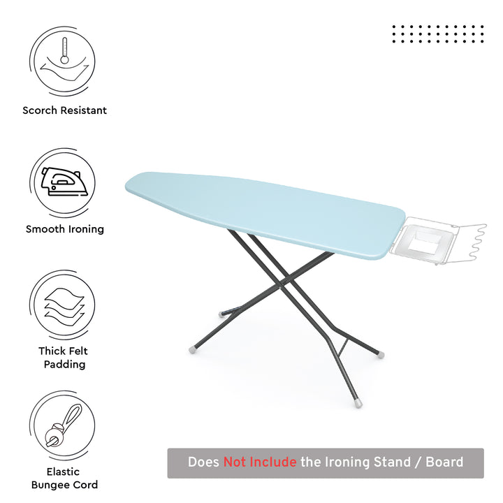 Canvas Ice Blue Ironing Board Cover
