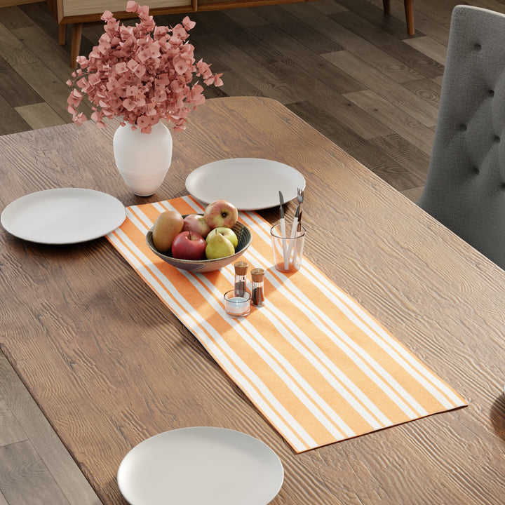 RC Yarn-Dyed Franca Yellow Stripes Table Runner (Pack of 1)