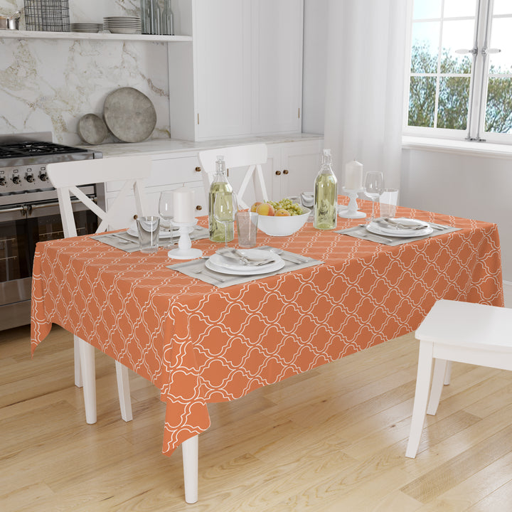 Polyester Copper Table Cloth (Pack of 1)