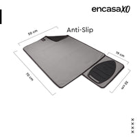 Cotton Grey Luxury Antiskid Ironing Mat (Pack of 1)