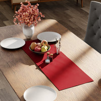 Canvas Deep Red Table Runner (Pack of 1)
