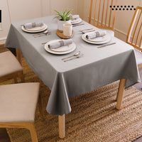 Cotton Grey Table Cloth (Pack of 1)