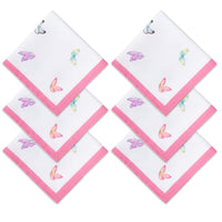 Spun Polyester Pink Butterflies Table Napkin