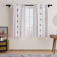 Polyester Boho Bright Curtain (Pack of 2)