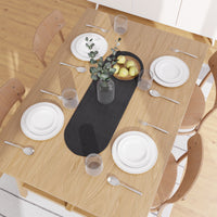 Cotton Black Table Runner (Pack of 1)