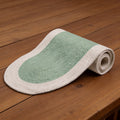 Cotton Sage & Off White Table Runner (Pack of 1)