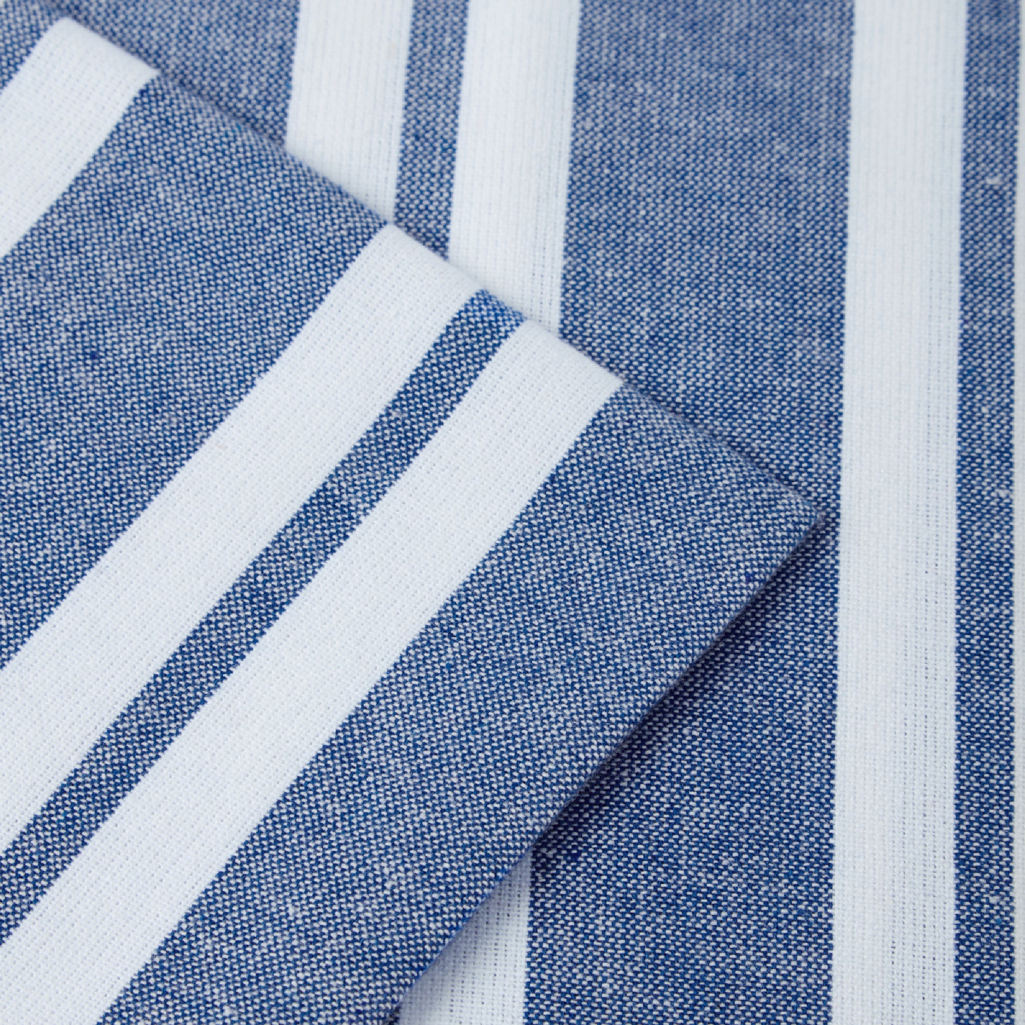 RC Yarn-Dyed Franca Blue Stripes Cushion Cover (Pack of 2)