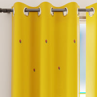 Blackout J2 Yellow Curtain (Pack of 2)