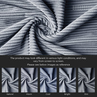 Corduroy Fabric by the Meter, 59" Wide Premium 238 GSM Polyester Upholstery & Sewing Material, Soft Ribbed Fabric for Sofa/Cushion Covers, Trousers, Curtains & DIY Crafts