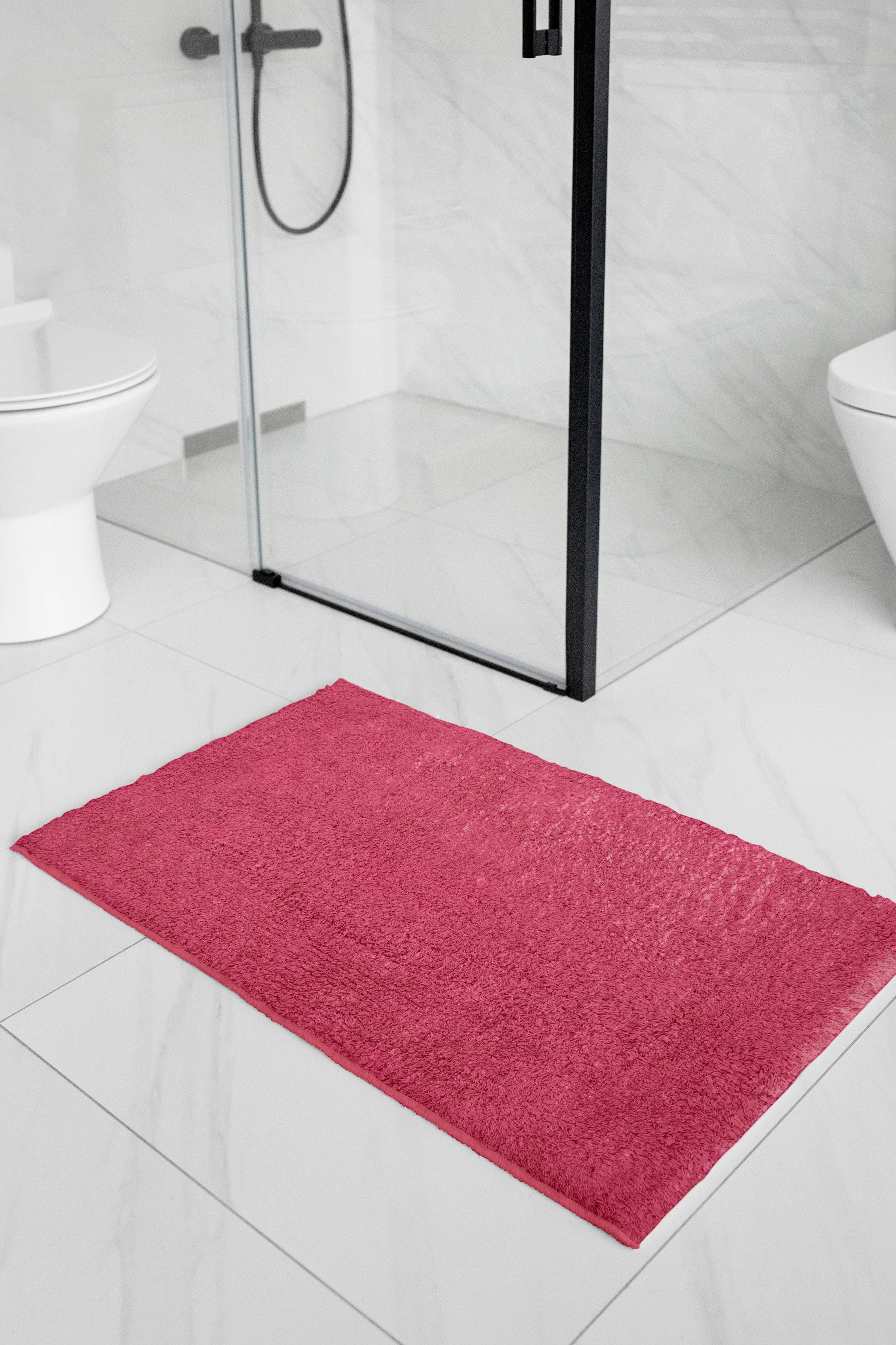 Cotton Pink Bathmat (Pack of 2)
