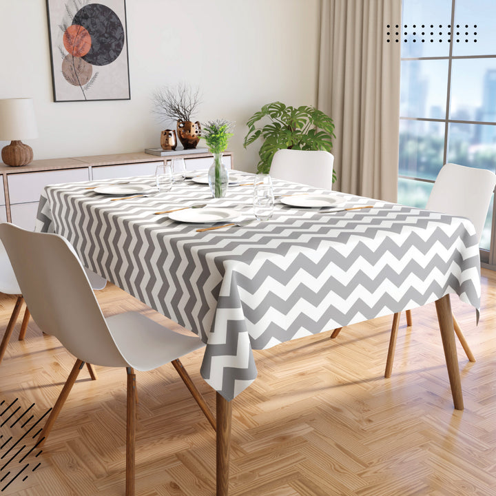 Cotton Zig Zag Table Cloth (Pack of 1)