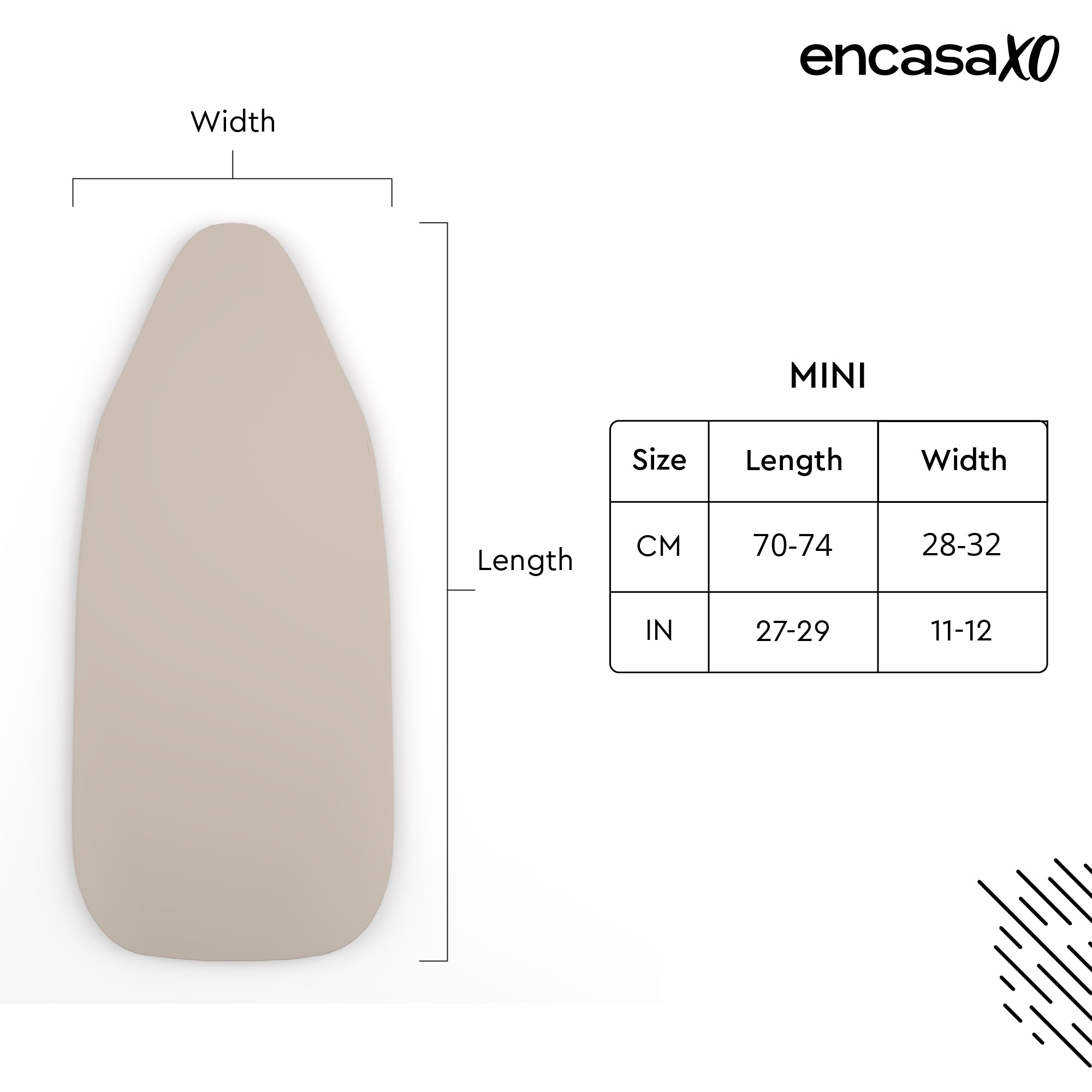 Canvas Beige Ironing Board Cover