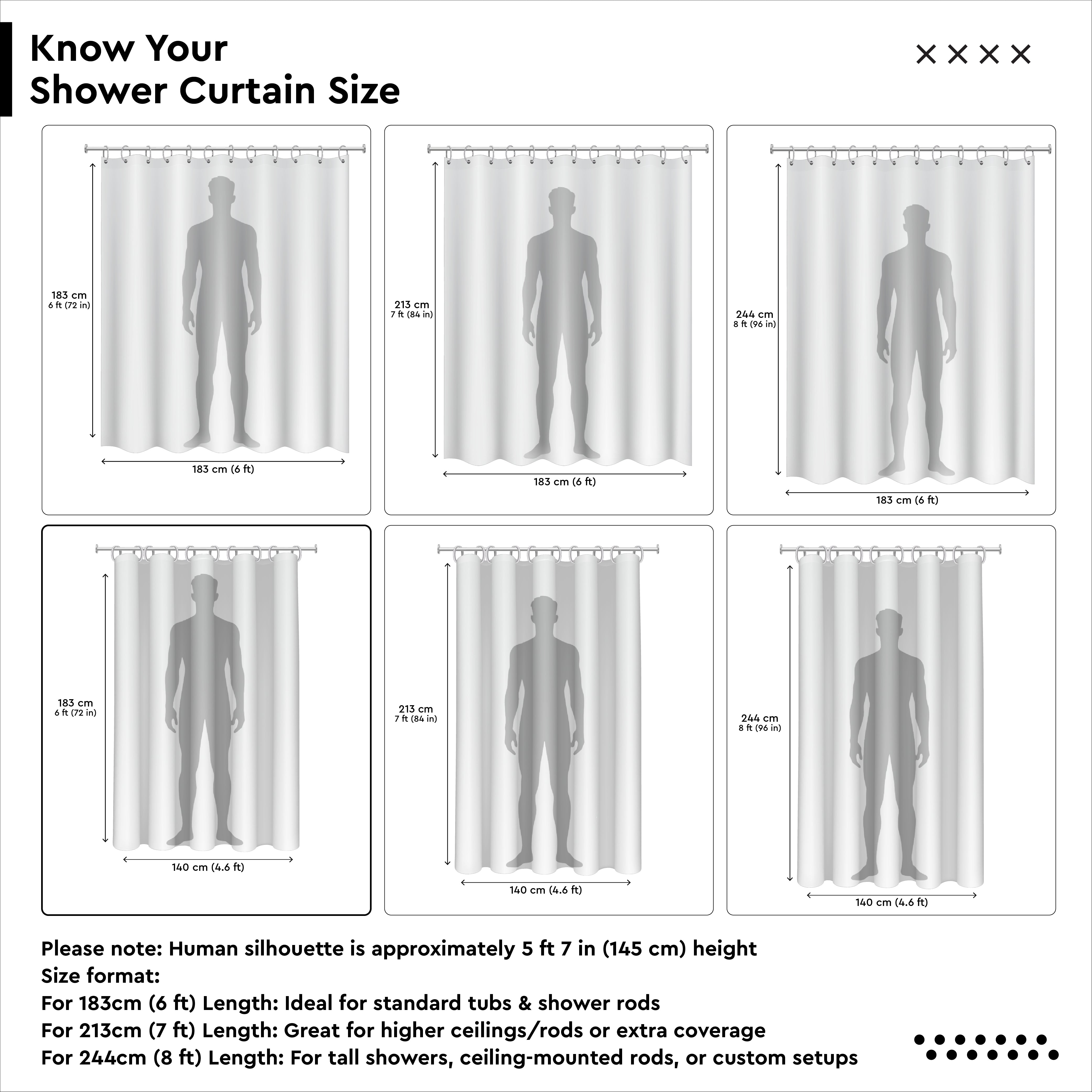 Polyester Blue Shower Curtain (Pack of 1)