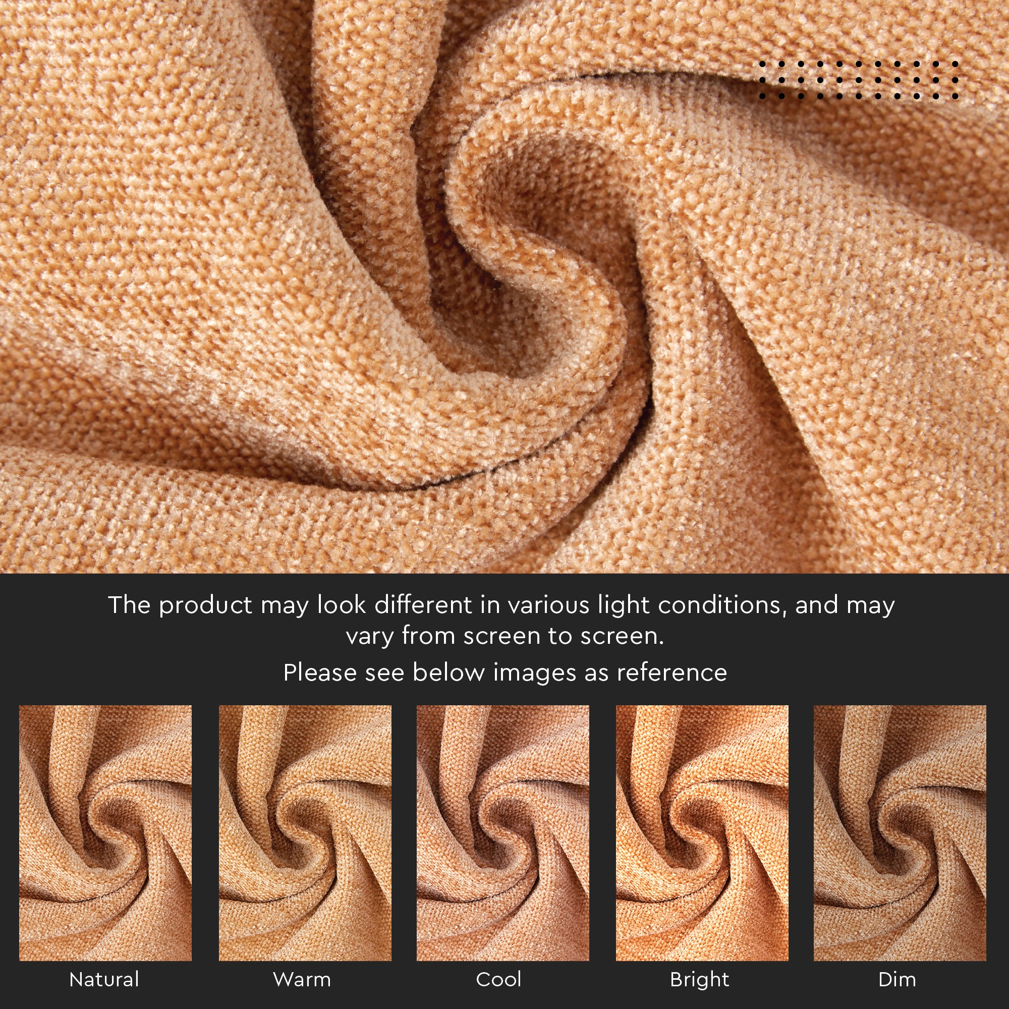 Chenille Peach Cushion Cover (Pack of 2)