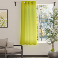 Canvas Lime Green Curtain (Pack of 1)