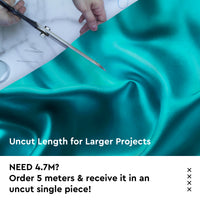 Satin Polyester Silk Azul Fabric