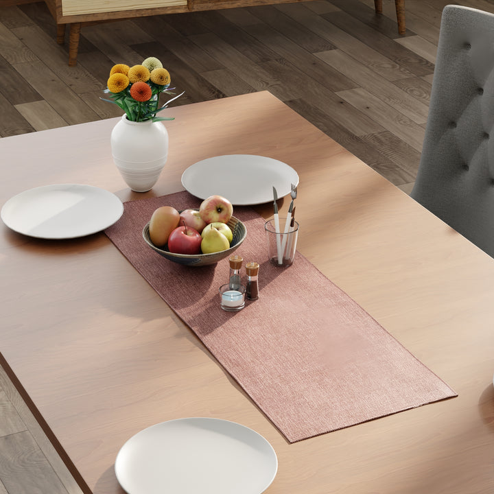 Chenille Buff Table Runner