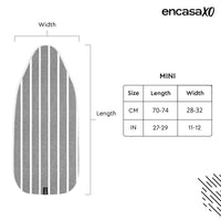 Cotton Roma Grey Stripes Ironing Board Cover (Pack of 1)