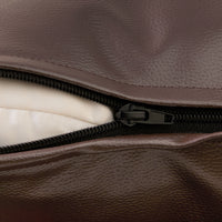 PVC Leather Chocolate Cushion Cover (Pack of 2)