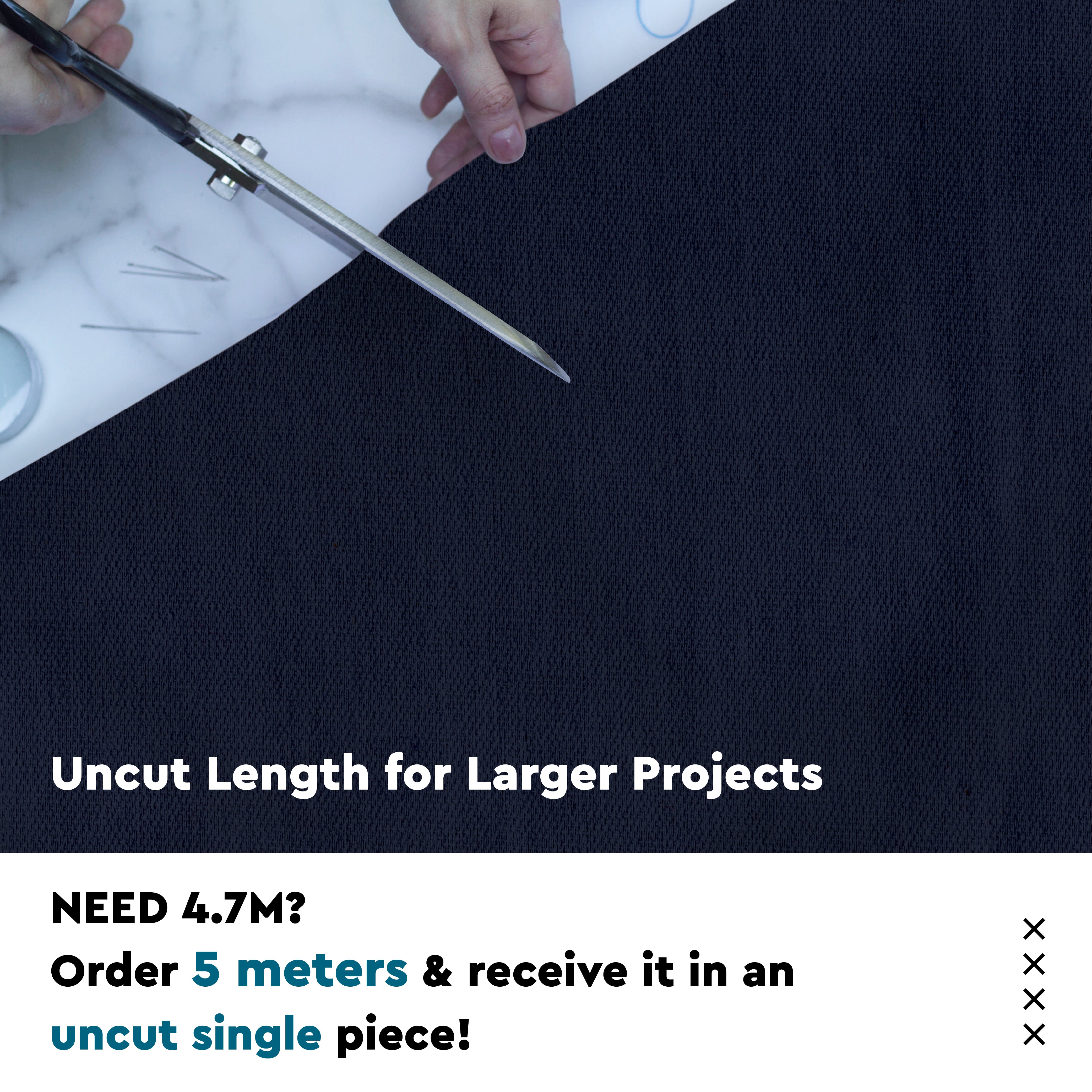 Mercerised Cotton Canvas Fabric, 100x150 cm Wide | Sold by the Metre, Cut to Length | Fabric For Cushions, Sofa Covers, Light Upholstery, Embroidery, Dress Material