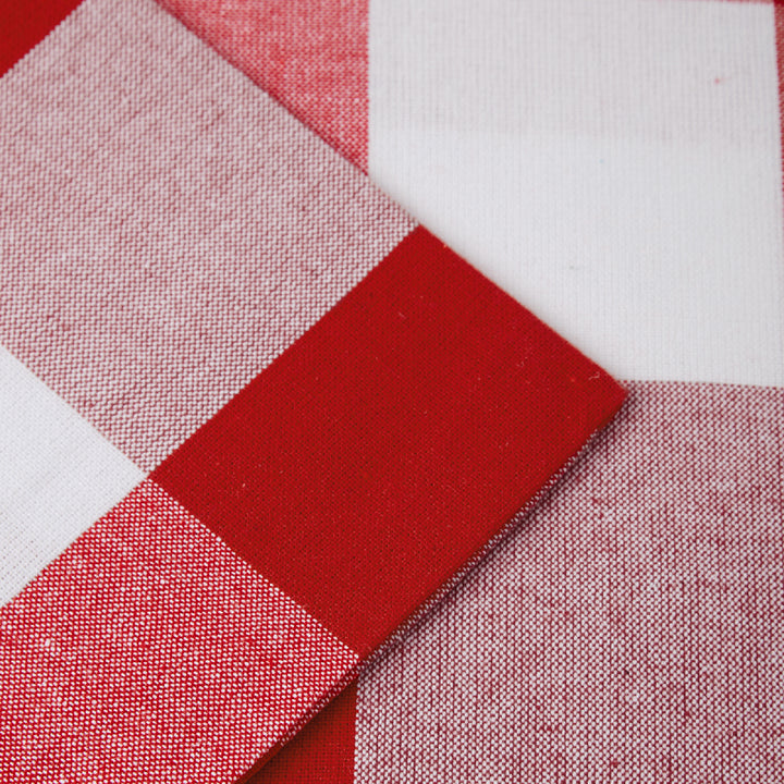 RC Yarn-Dyed Buffalo Red Checks Cushion Cover (Pack of 2)