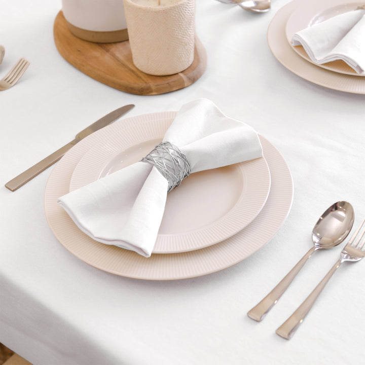 Cotton White Table Napkins (Pack of 6)