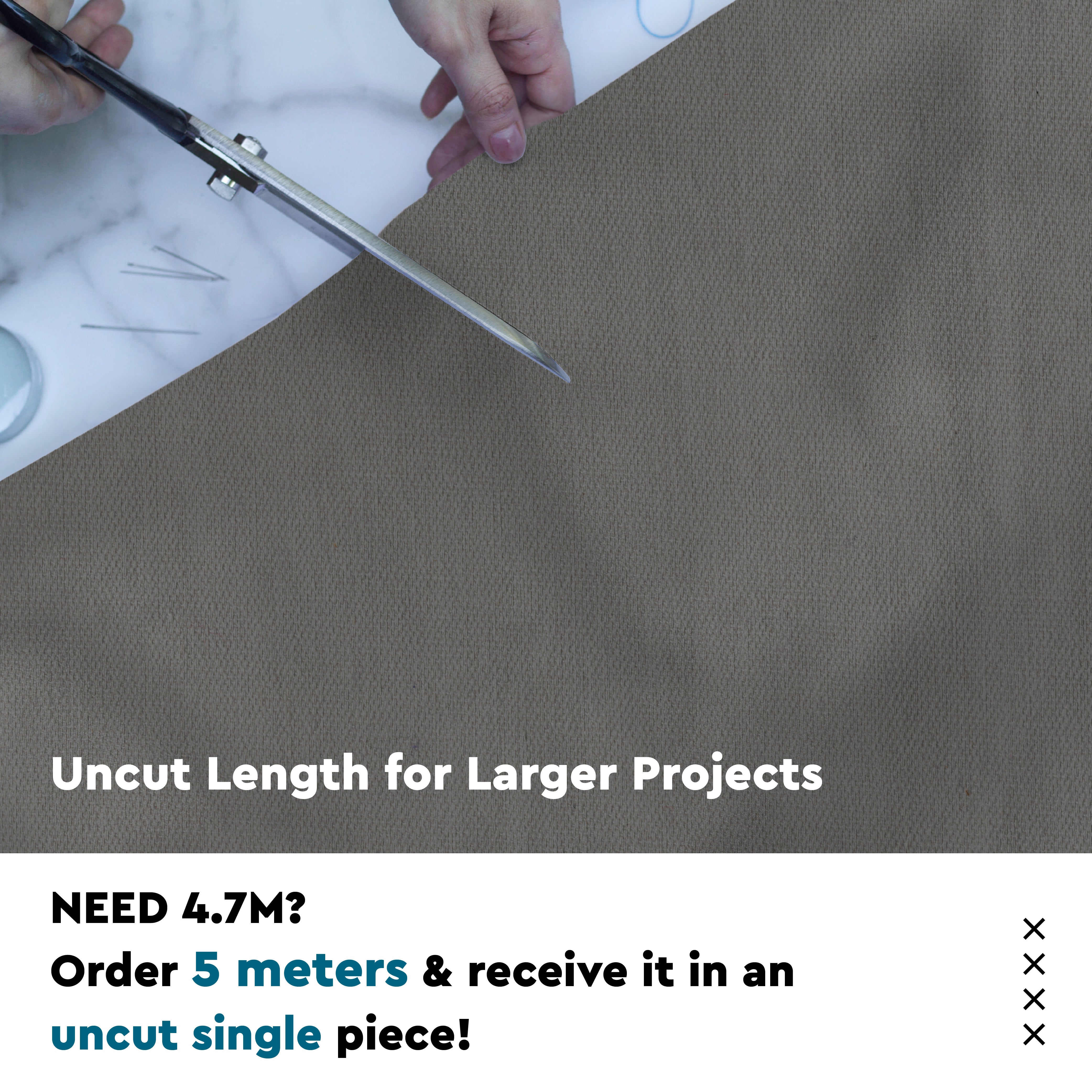 Mercerised Cotton Canvas Fabric, 100x150 cm Wide | Sold by the Metre, Cut to Length | Fabric For Cushions, Sofa Covers, Light Upholstery, Embroidery, Dress Material