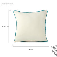 Cotton Azul Blue+Natural Cushion Cover (Pack of 2)