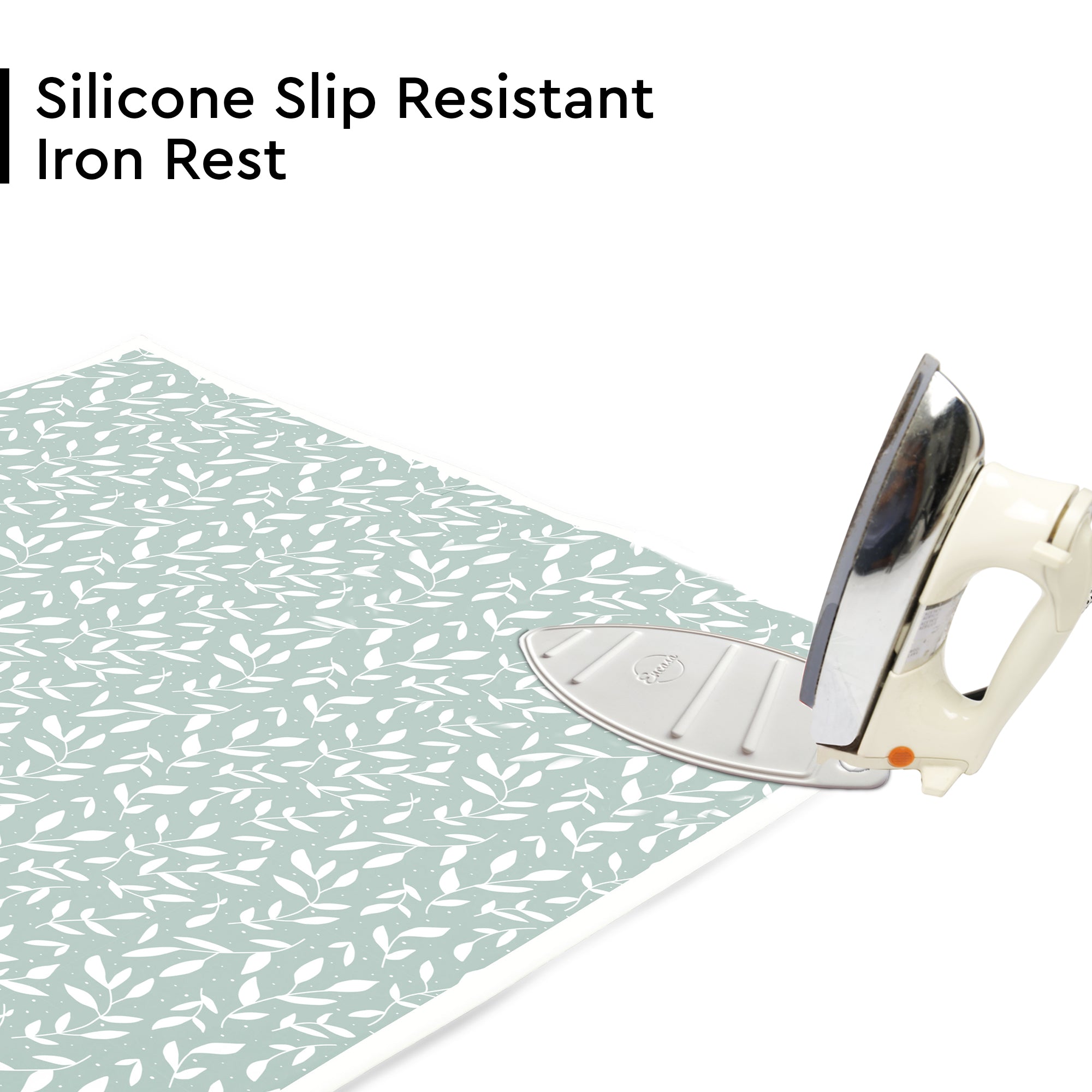 20s Sheeting Green Leaflet Ironing Mat (Pack of 1)
