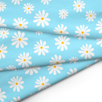 20s Sheeting Blue Daisy Fabric (1 Meter)