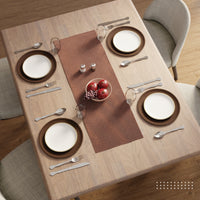 Quilted Velvet Bronze Table Runner