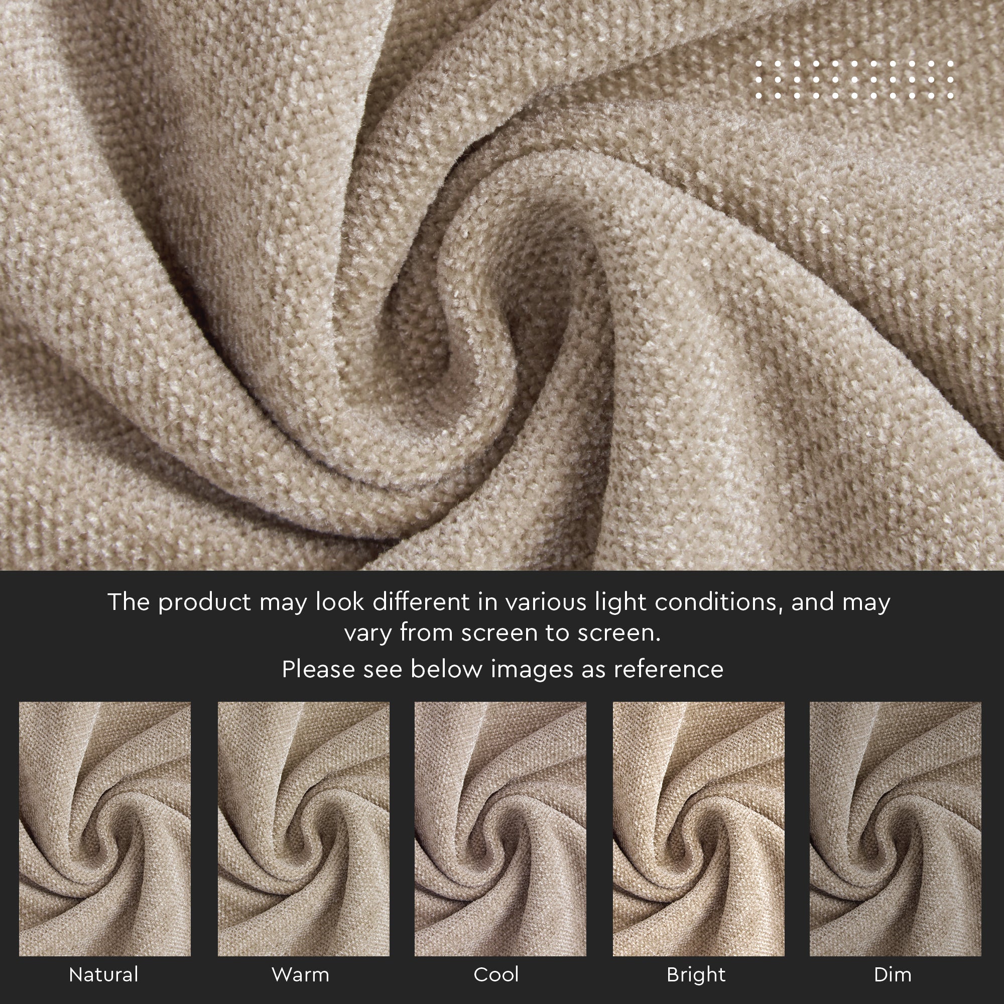 Chenille Solid Sand Cushion Cover (Pack of 1)