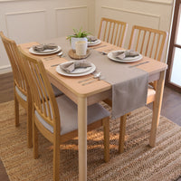 Canvas Beige Table Runner (Pack of 1)