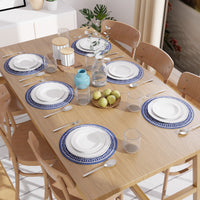 Cotton Blue Mandala Print Placemat (Pack of 6)