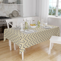Polyester Chevron Table Cloth (Pack of 1)