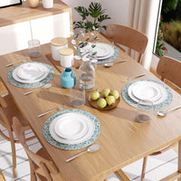 Cotton Printed Light Blue Placemat (Pack of 4)