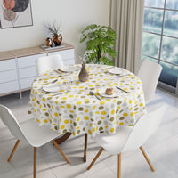 Cotton Yellow Moon Table Cloth (Pack of 1)