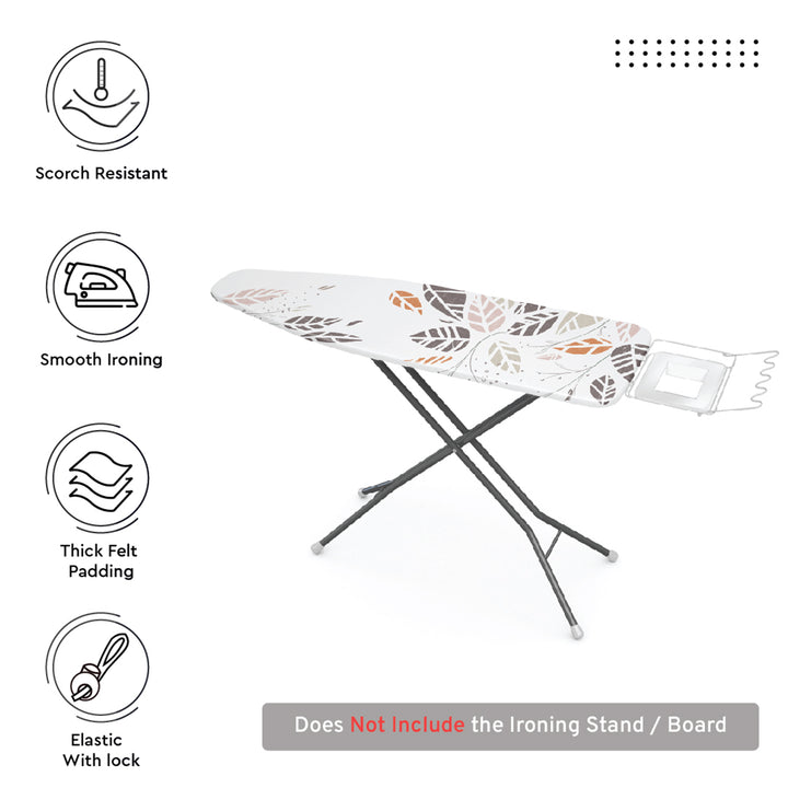 20s Cotton Twill Autumn Leaf Ironing Board Cover (Pack of 1)